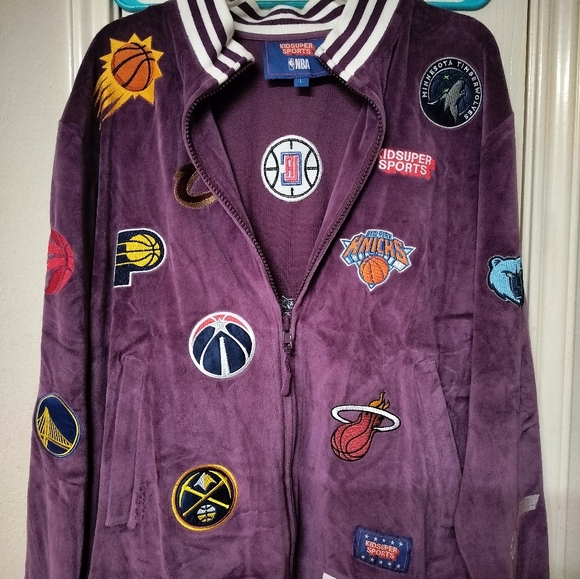 NBA Other - KIDSUPER SPORTS NBA Patchwork Purple Zip Jacket Large